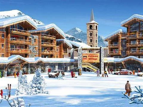 2-værelses lejlighed med direkte adgang til skiområdet i Tignes.